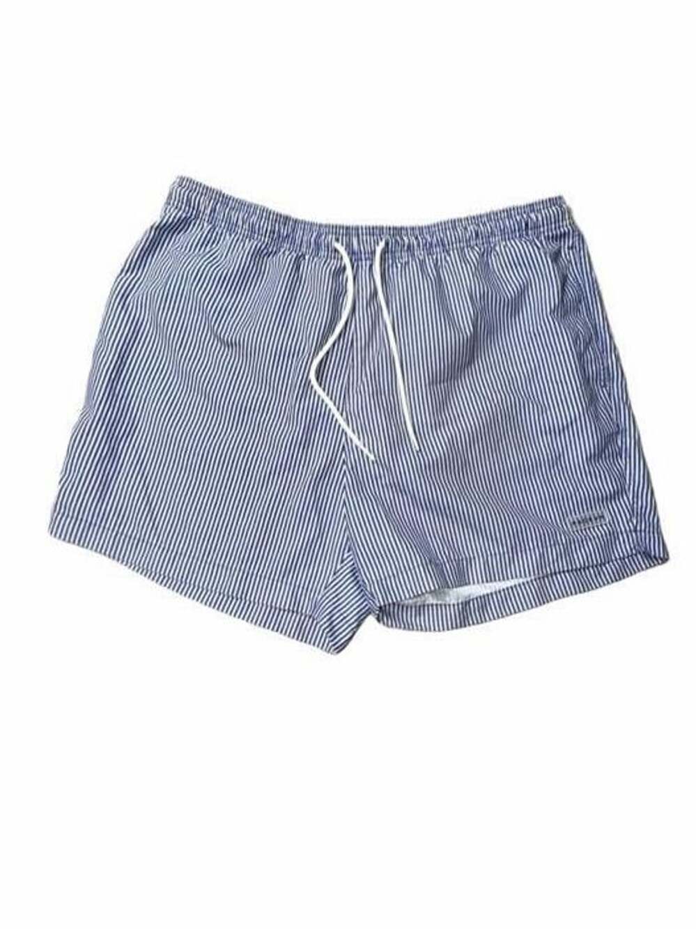 PacSun Blue and White Striped Swim Trunks Size XL